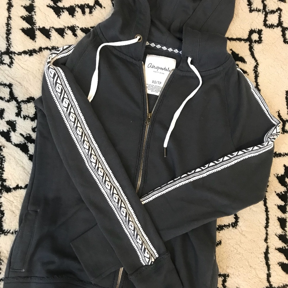 Aztec zip up hoodie